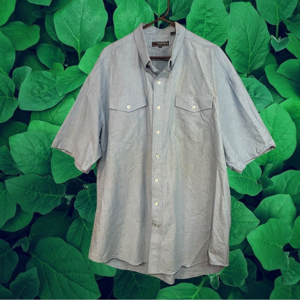 Roper Roper Sky Blue Button Front Shirt 2XL Size US XXL / EU 58 / 5 - 1 Thumbnail
