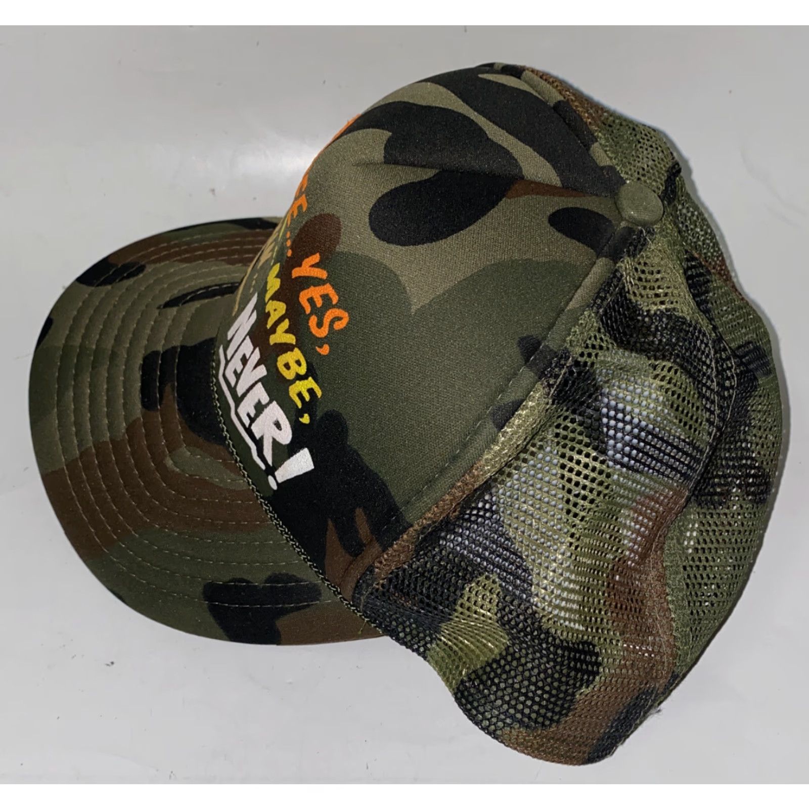 Vintage Cobra Cap Camouflage Adjustable Hat Mens Snapback "My Wife Yes My Dog Maybe My Gun Never" Size ONE SIZE - 4 Thumbnail