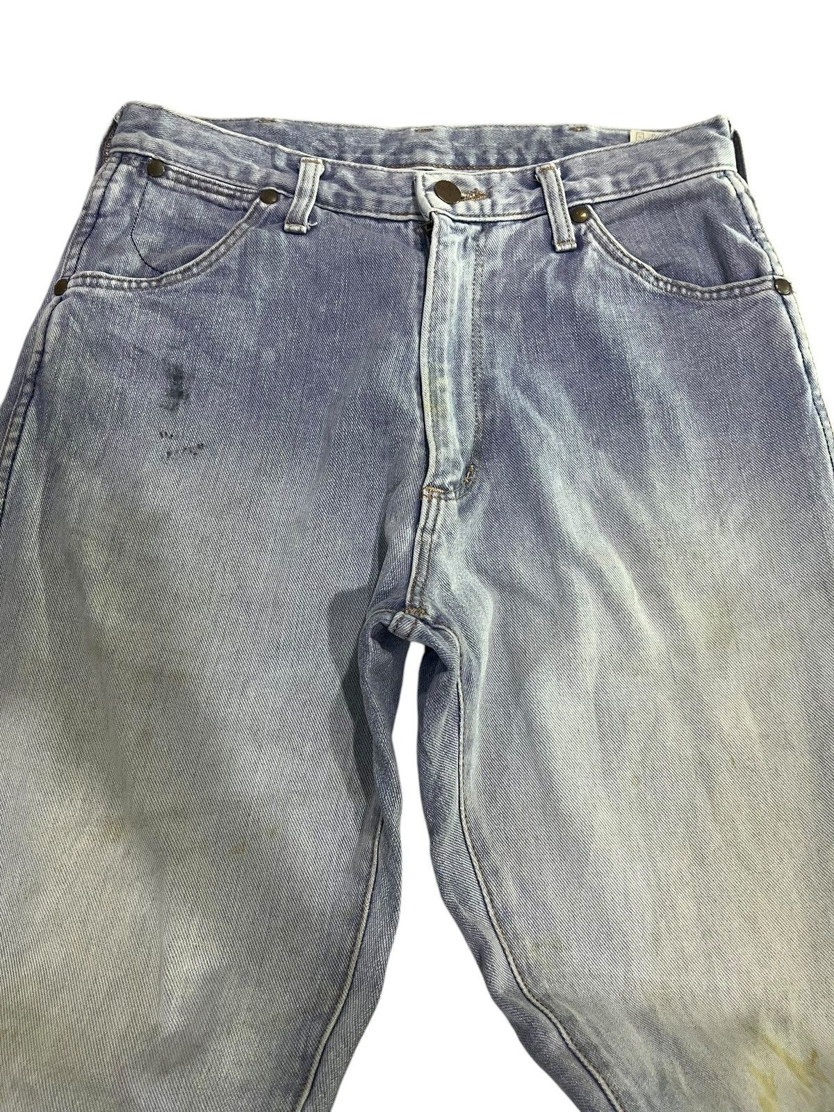 If Six Was Nine × Japanese Brand × Le Grande Bleu (L.G.B.) VINTAGE WRANGLER BLUE BELL WASHED BLUE DENIM Size US 30 / EU 46 - 2 Thumbnail