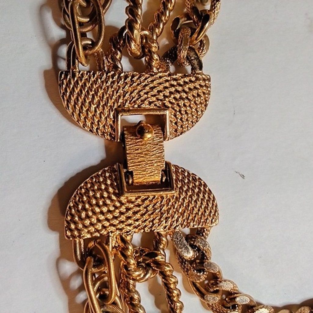 Monet Vintage Monet Chunky Gold Tone Chain Necklace Size ONE SIZE - 6 Thumbnail