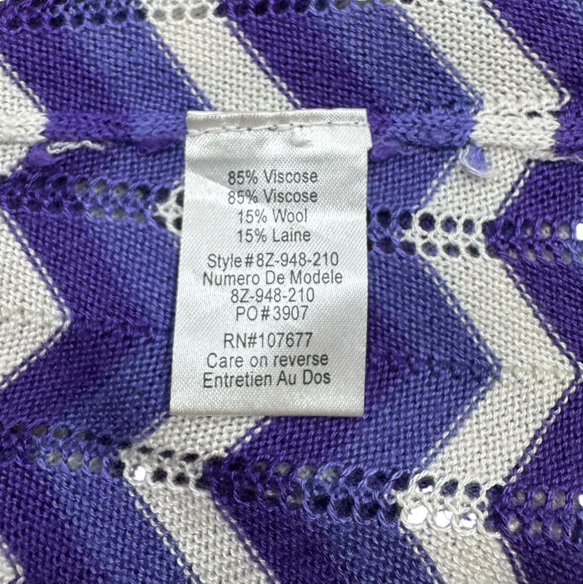 Alice + Olivia Alice + Olivia Viscose Knit Wool Dress Zigzag Pleated Size M / US 6-8 / IT 42-44 - 10 Thumbnail