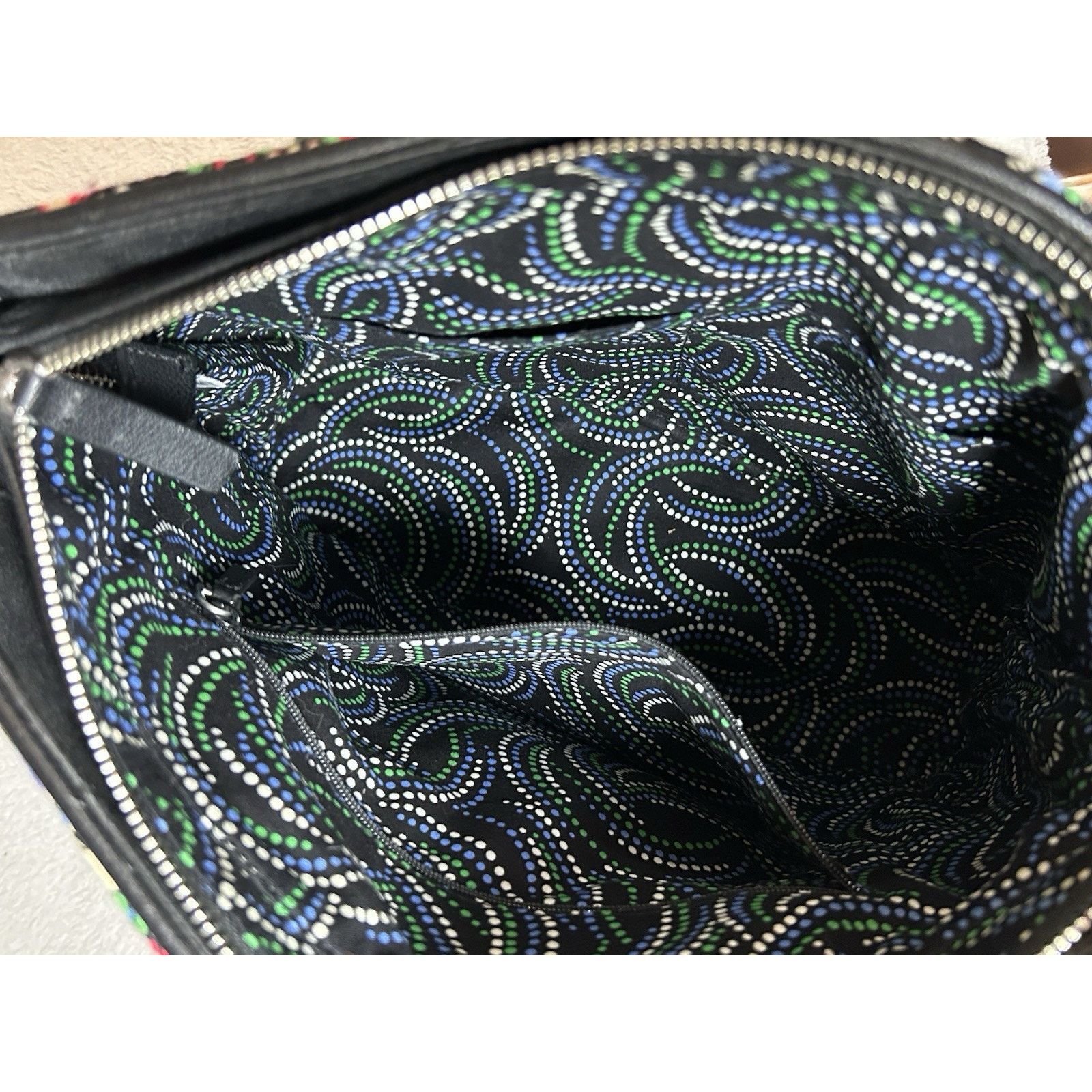 Vera Bradley Vera Bradley Kiev Paisley Convert Purse Tote Leather Trim Size ONE SIZE - 7 Thumbnail