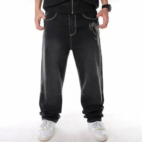 VIBE Baggy jeans with embroidery Size US 32 / EU 48 - 3 Thumbnail
