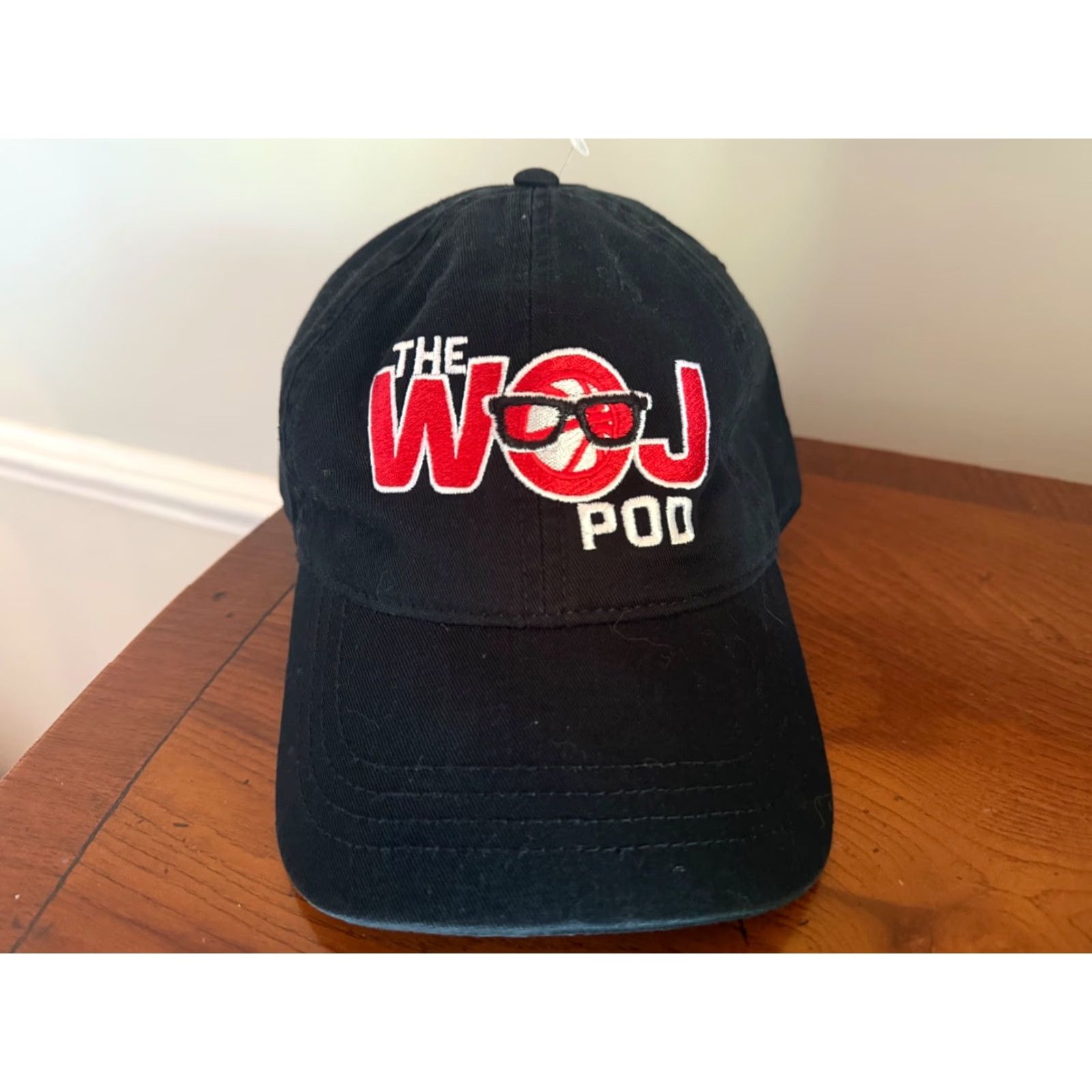 Vintage Woj Pod Podcast Strapback Hat ESPN Cap Adjustable Black Mens SNAPBACK ESPN Hat Size ONE SIZE - 2 Thumbnail
