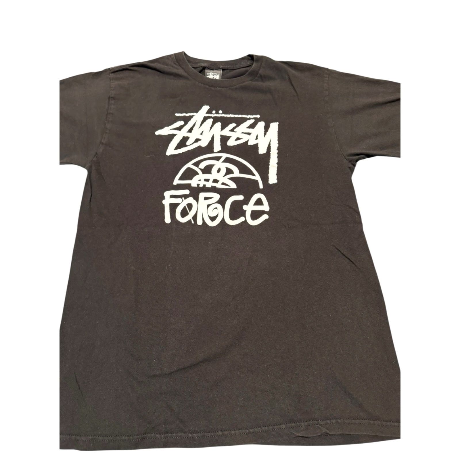 Nike Stussy X Nike Force Graphic T Shirt Limited Black Size Medium Mens Shirt Short Sleeve Crew Neck T-Shirt Cotton Knit 2020s Vintage: No Size US M / EU 48-50 / 2 - 2 Thumbnail