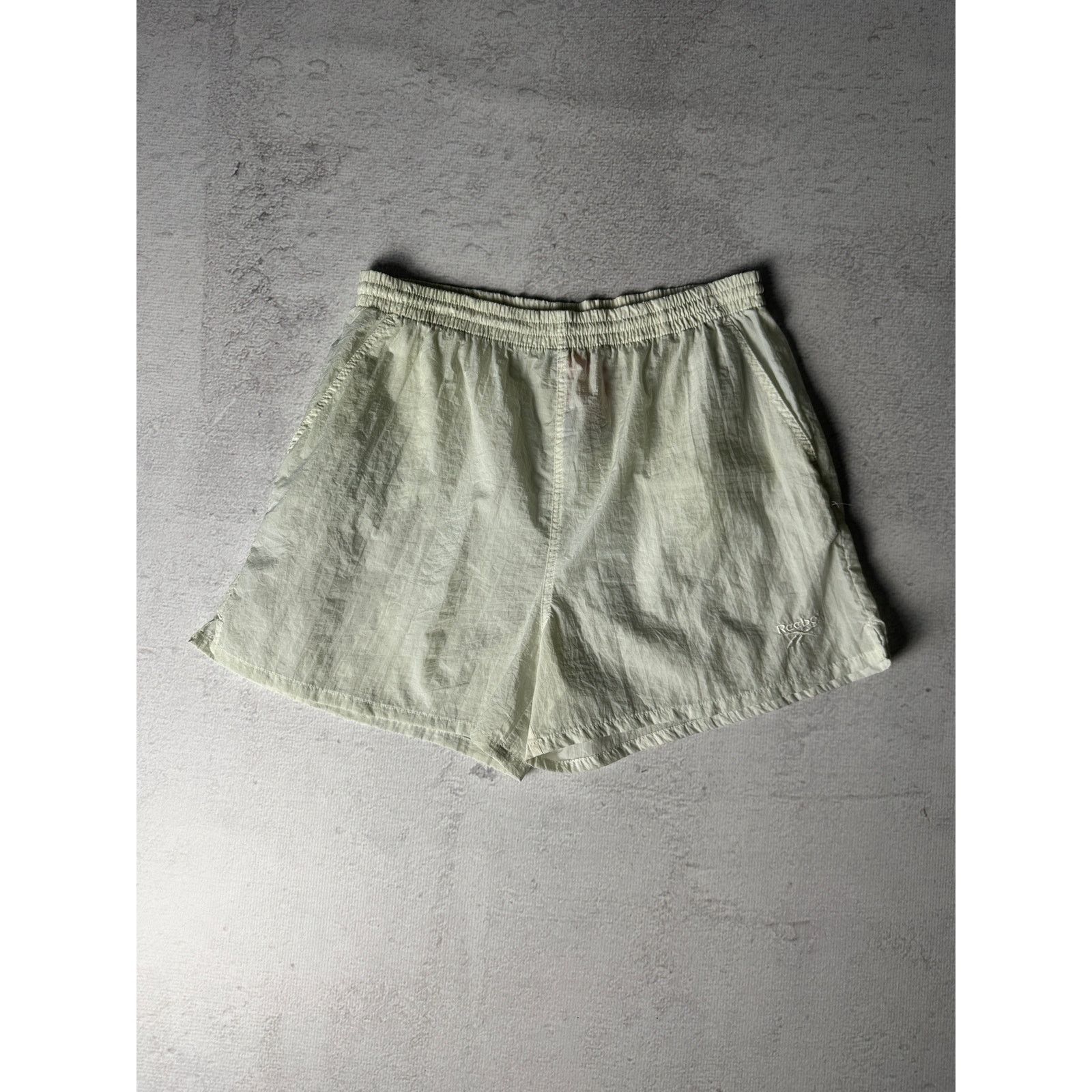 Reebok Vintage Reebok White Track Shorts - XL, Menswear Shorts Size US 34 / EU 50 - 1 Thumbnail