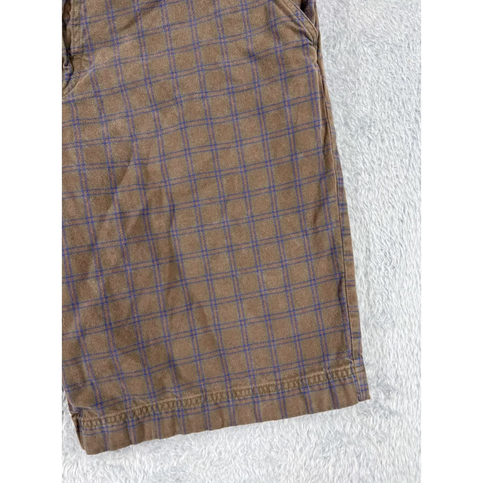 The North Face The North Face Shorts Mens 38 Brown Plaid 100% Cotton Hiking Camping Golf Size US 38 / EU 54 - 2 Thumbnail
