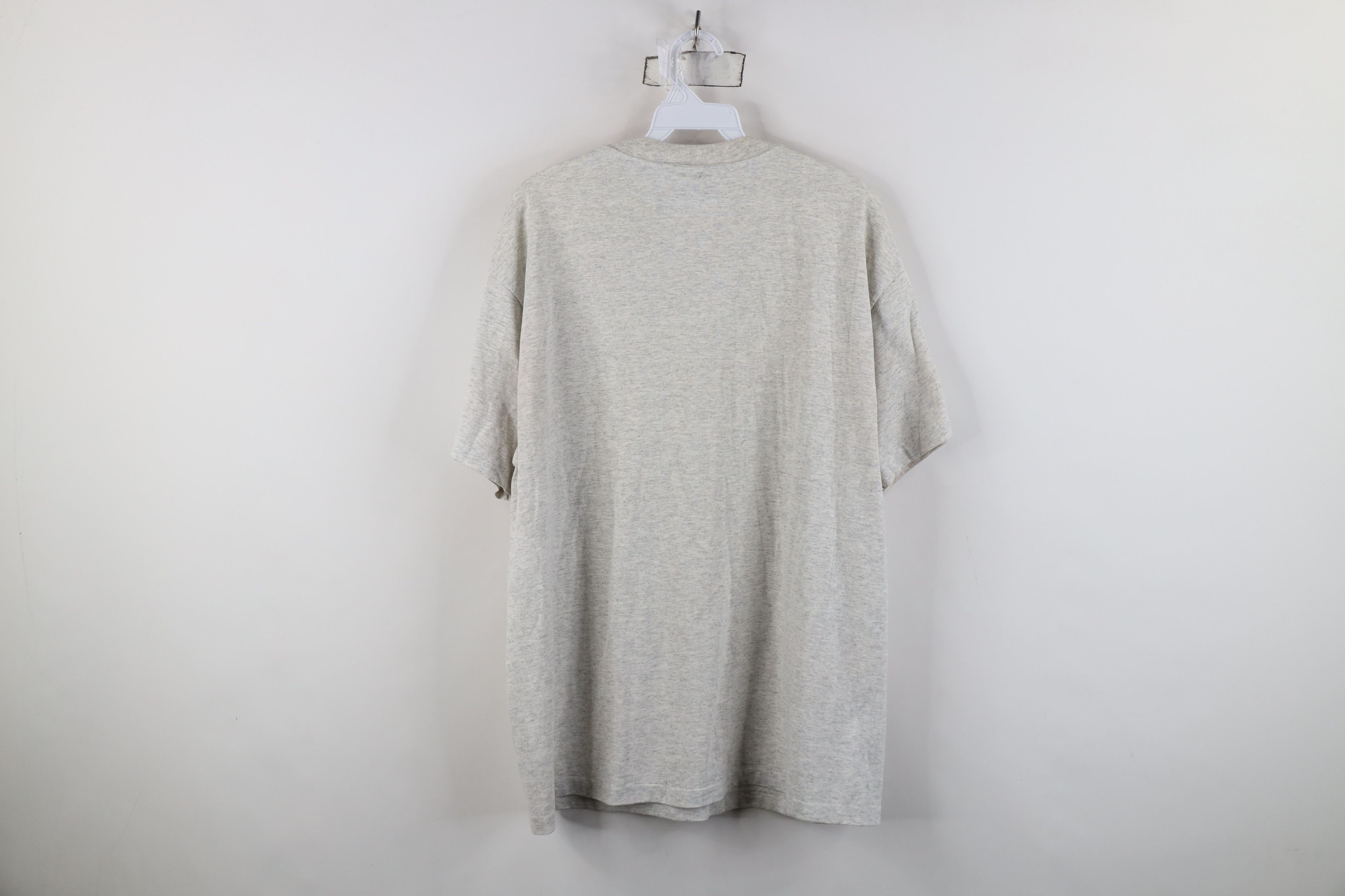 Hanes Vintage 90s Hanes Heavyweight Blank T-Shirt Heather Gray USA Size US L / EU 52-54 / 3 - 12 Thumbnail