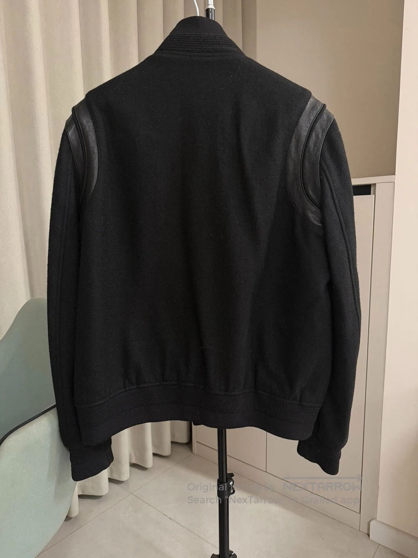 Saint Laurent Paris Saint Laurent Teddy Black Bomber Jacket. Size US L / EU 52-54 / 3 - 3 Thumbnail