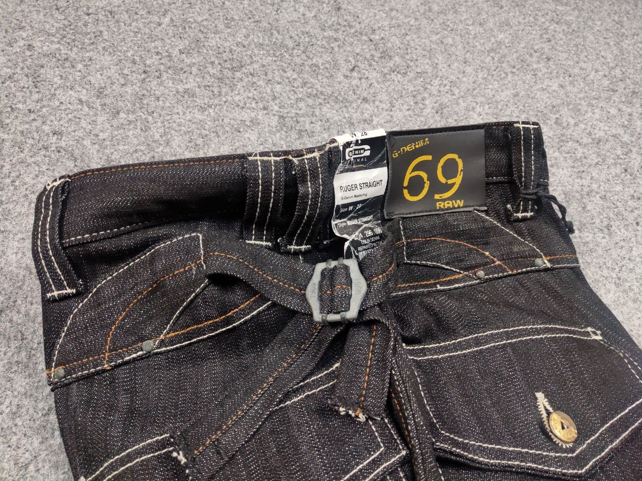 G-Star Vintage 90's G star Raw 96 Colin Dark Denim Ruger Jeans Size US 28 / EU 44 - 16 Thumbnail