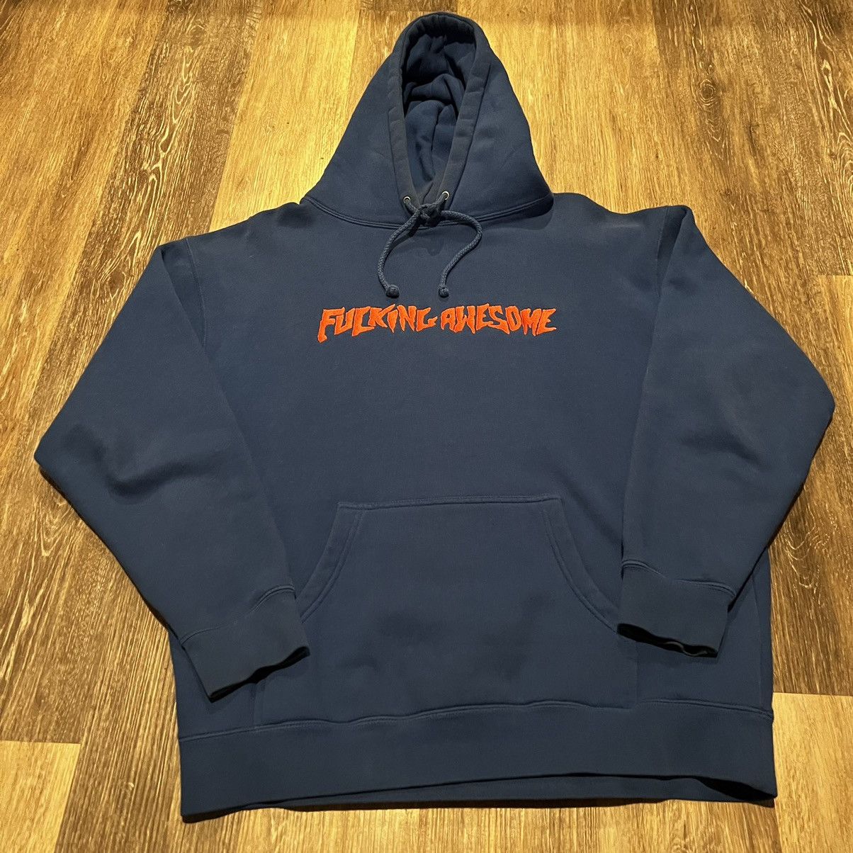 Fucking Awesome Fucking Awesome Og Logo hoodie Orange on blue Size US L / EU 52-54 / 3 - 9 Thumbnail