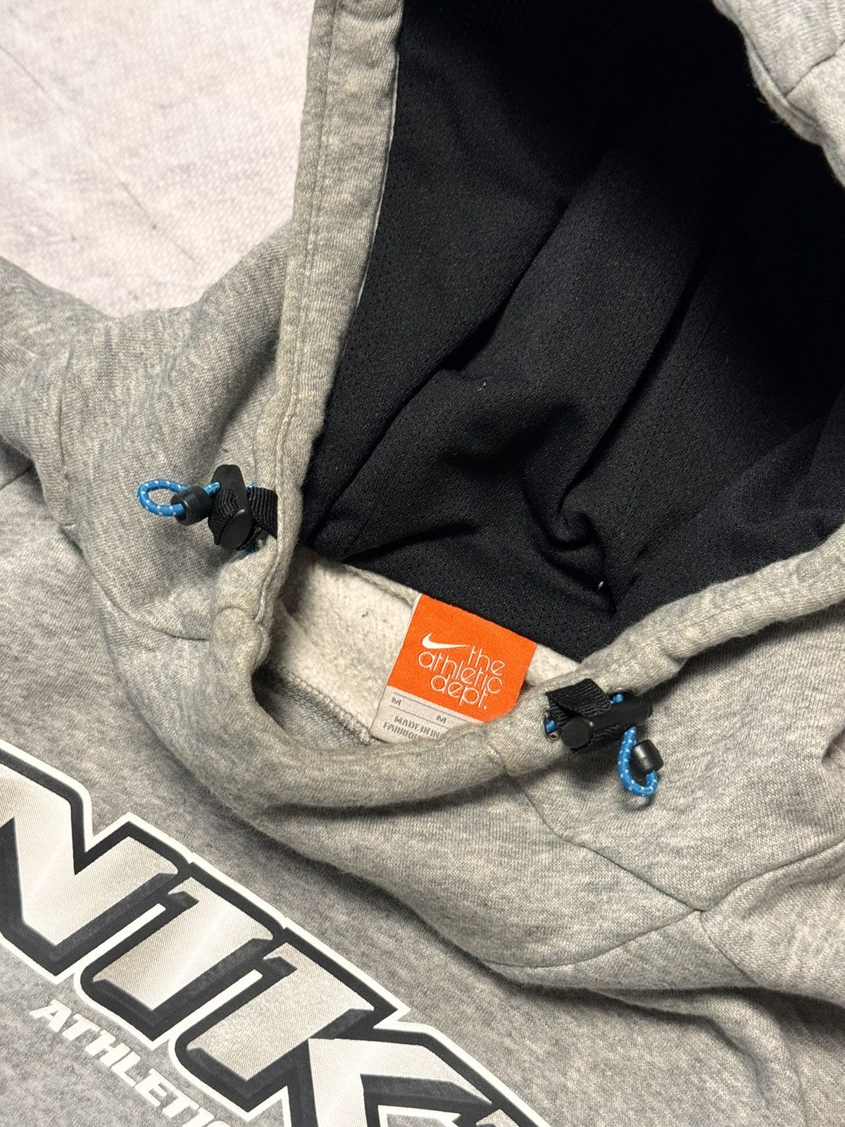 Nike × Vintage 00s Nike Vintage Big Logo Center Swoosh Oversize Hoodie Y2K Size US M / EU 48-50 / 2 - 5 Thumbnail