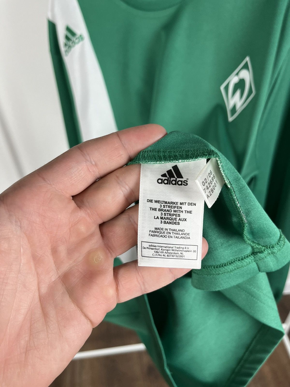 Adidas Adidas Werder Bremen Jersey Long Sleeve Shirt Size L Size US L / EU 52-54 / 3 - 8 Thumbnail