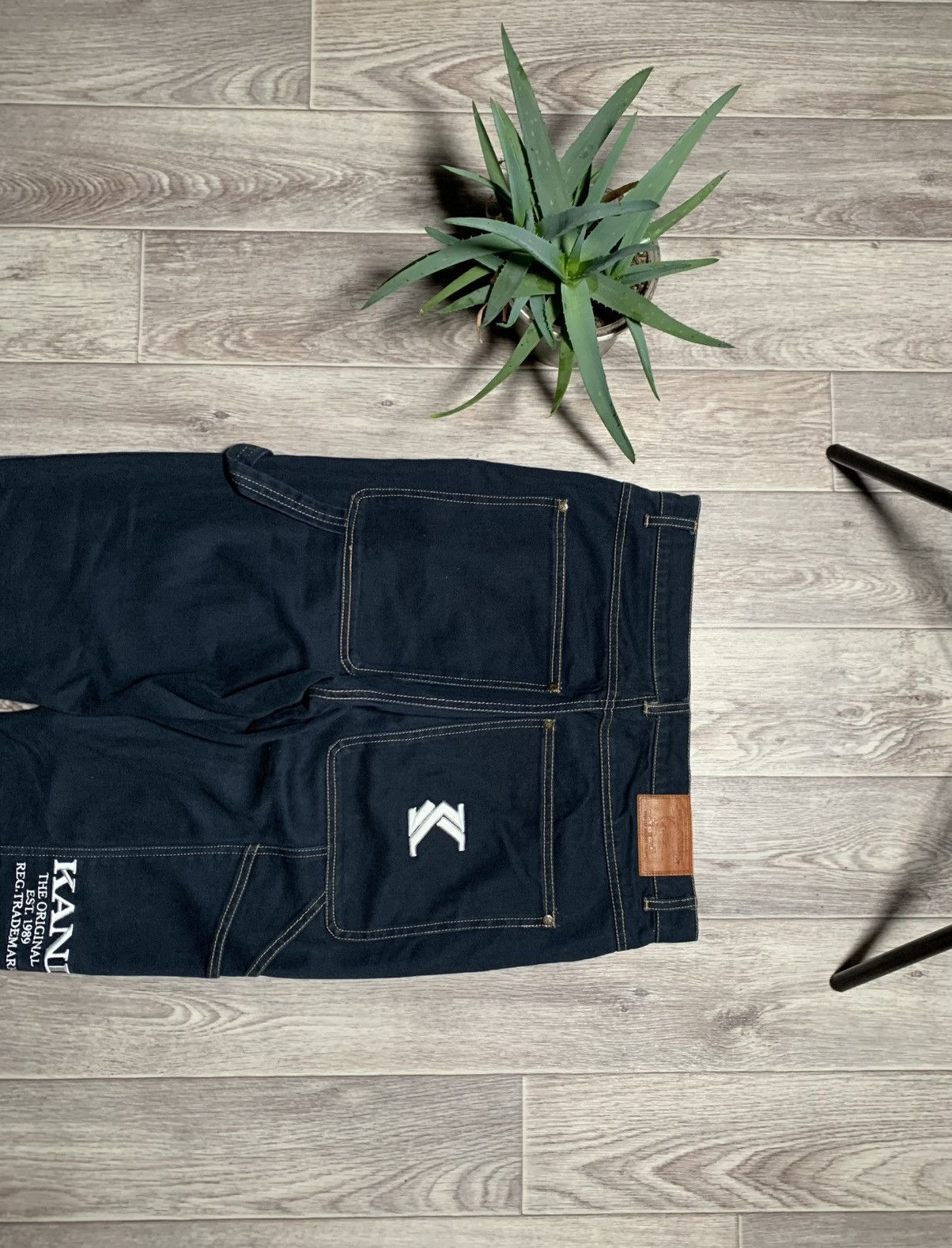 Designer × Karl Kani Karl Kani Embroidered Logo Rap Denim Pants Size US 32 / EU 48 - 3 Thumbnail