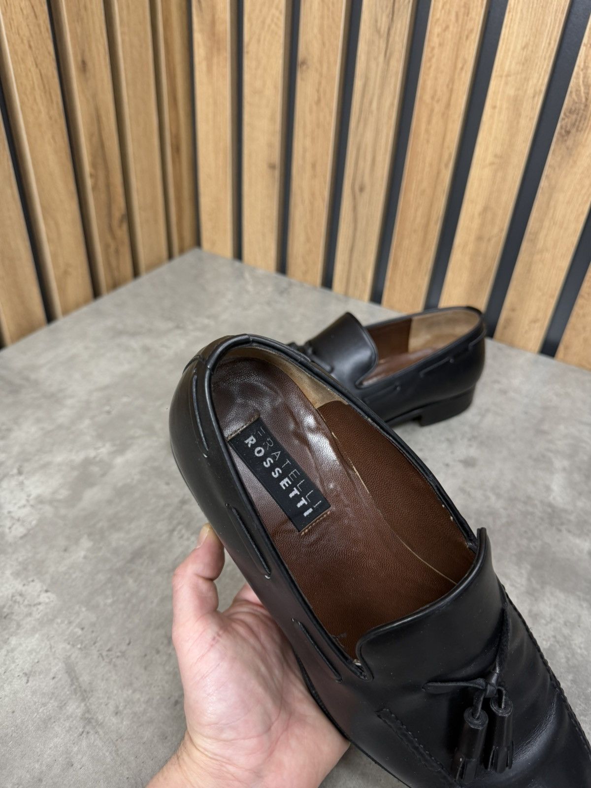 Fratelli Rossetti Fratelli Rossetti Black Tassel Loafers Men’s Size 8 1/2 Size US 9.5 / EU 42-43 - 15 Thumbnail