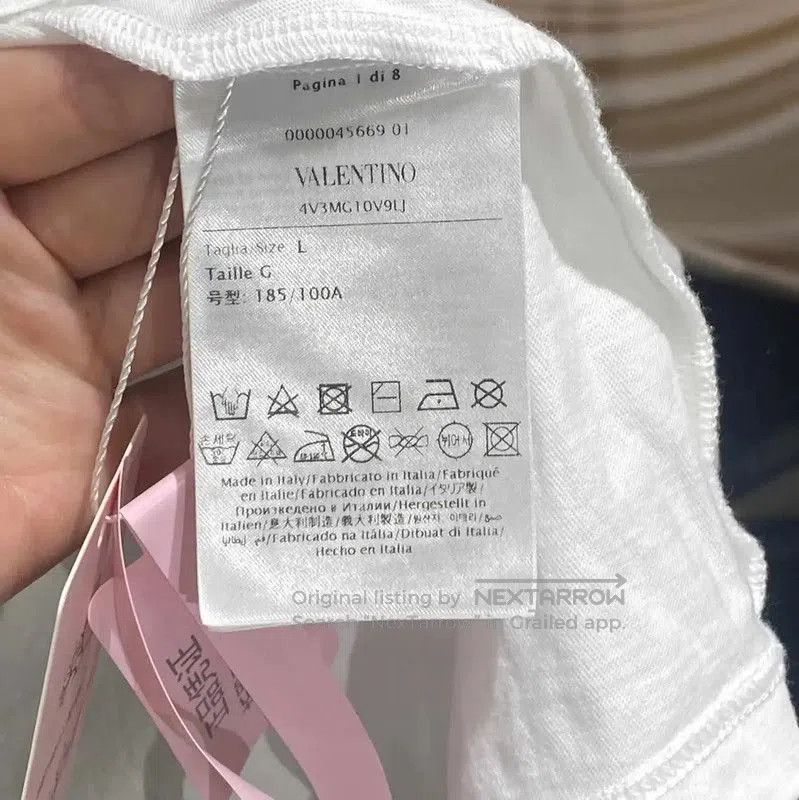Valentino Valentino White Cotton T-Shirt for Women . Size L / US 10 / IT 46 - 4 Thumbnail