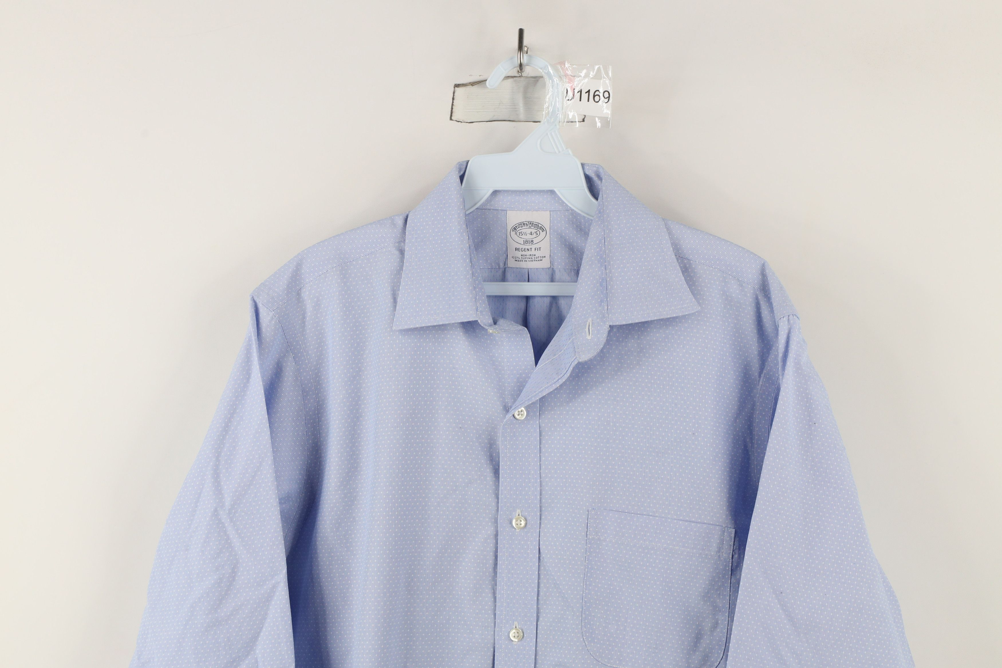 Brooks Brothers × Vintage Vintage Brooks Brothers Non Iron Polka Dot Button Shirt Size US M / EU 48-50 / 2 - 2 Thumbnail