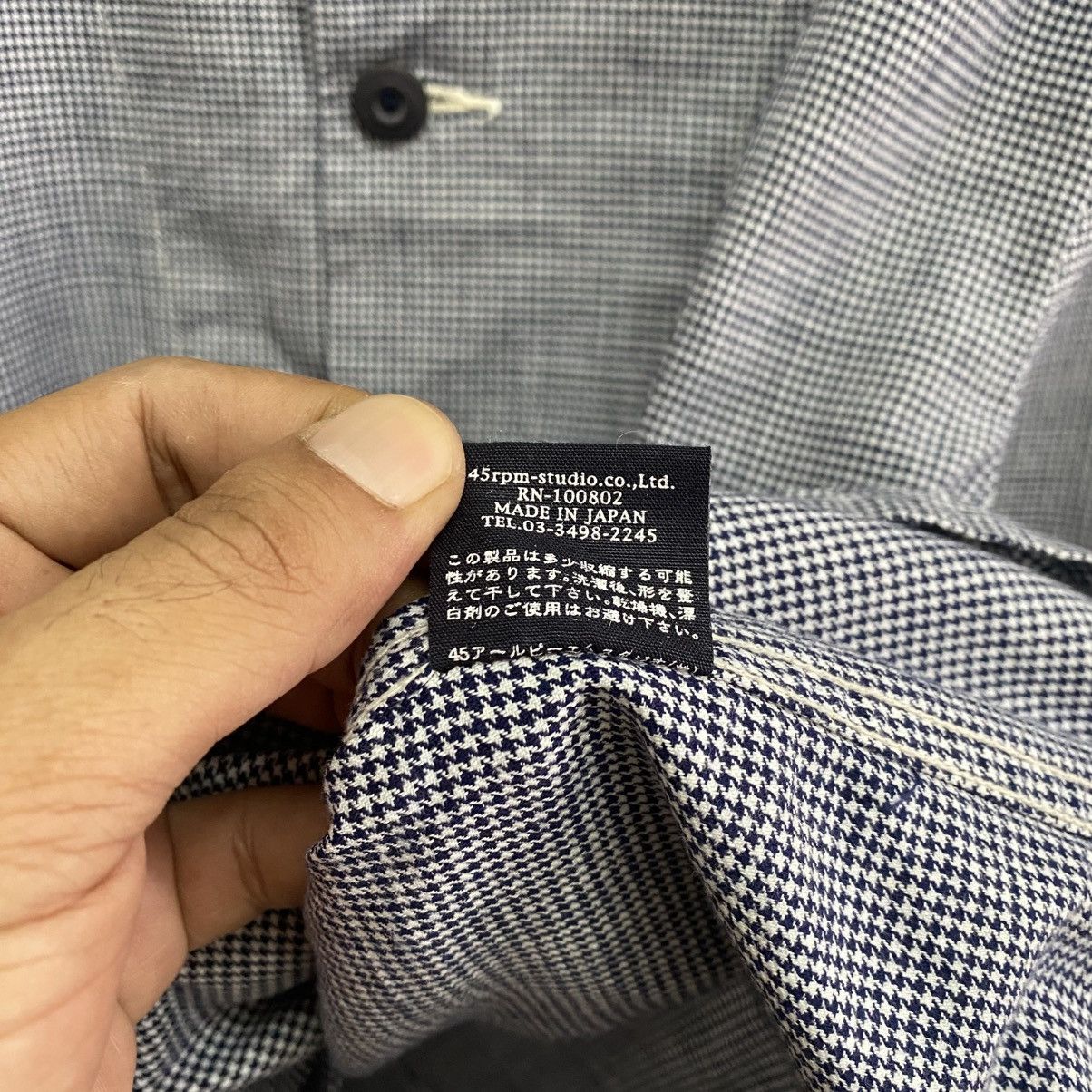 45rpm × Vintage Vintage 45Rpm Checkered Denim Button Front Jacket Size US M / EU 48-50 / 2 - 9 Thumbnail
