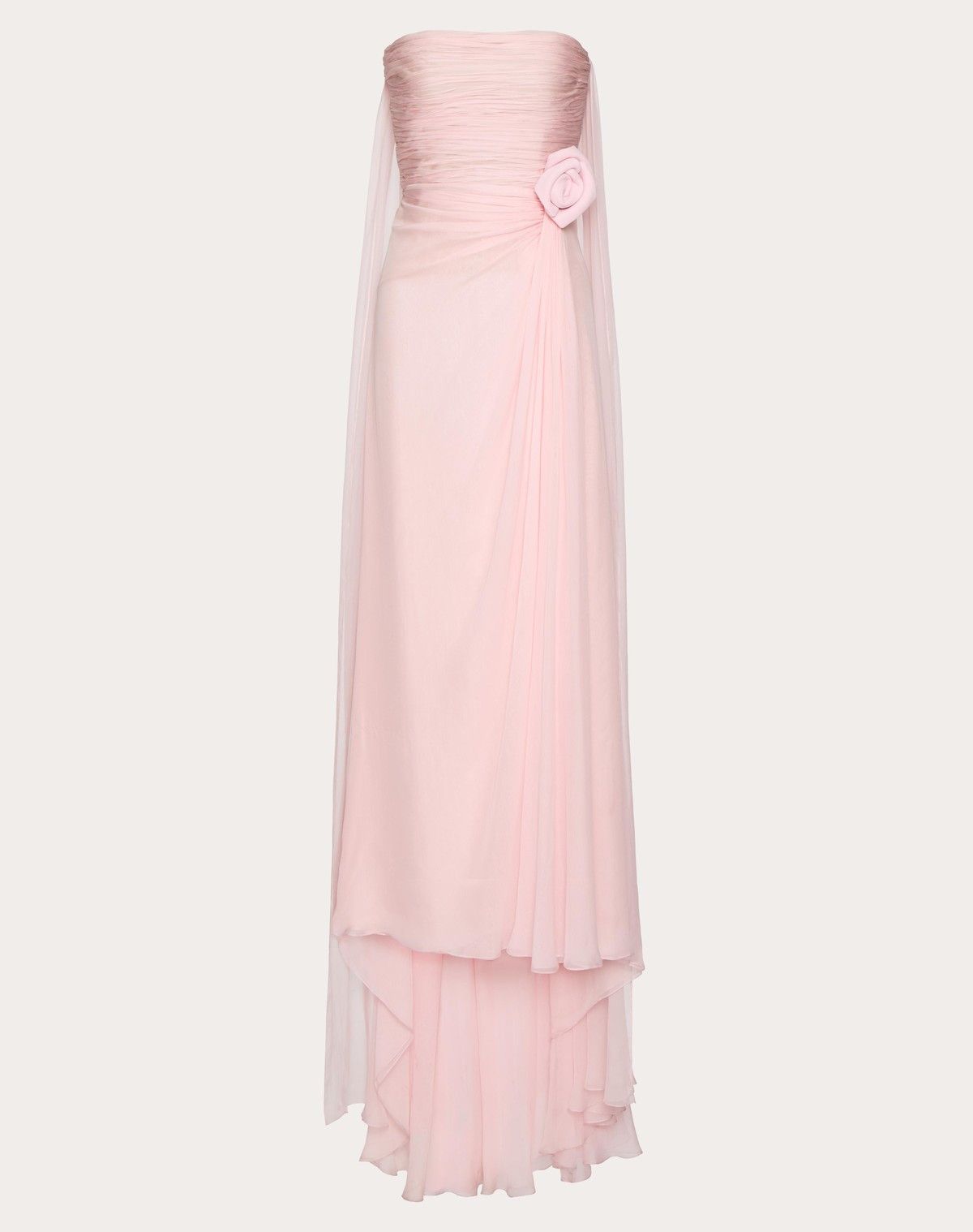 Valentino o1s1wg110525 Chiffon Gown in Pink Size M / US 6-8 / IT 42-44 - 1 Thumbnail