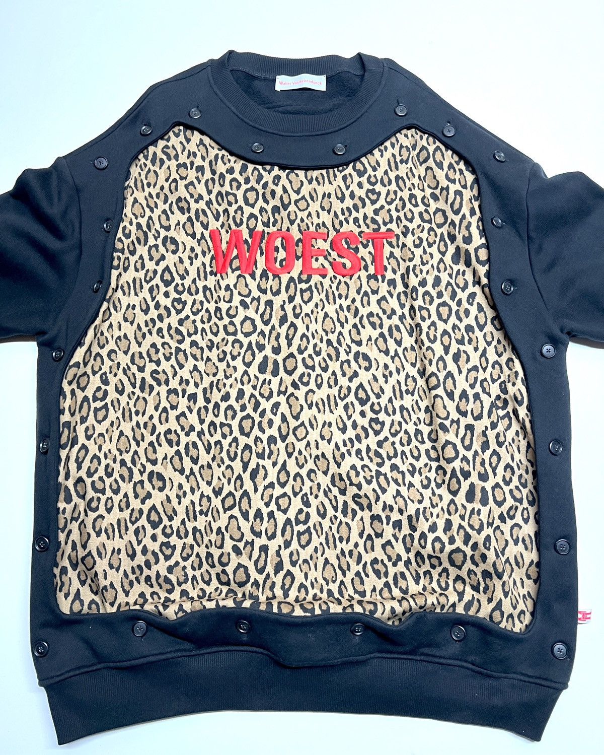 image of Walter Van Beirendonck Removable Body Crewneck Sweat Shirt Fall 2016 in Black, Men's (Size Large)