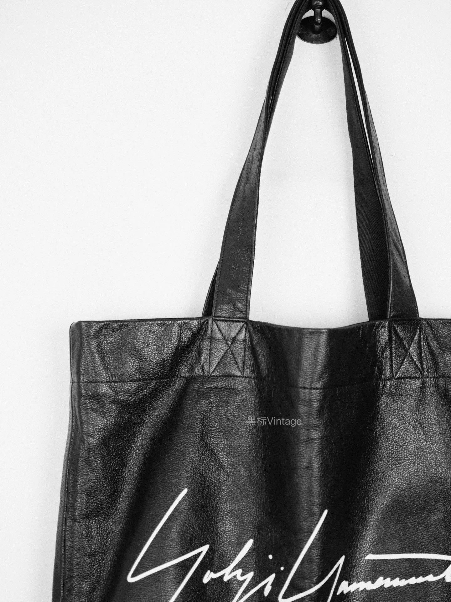 Yohji Yamamoto Yohji Yamamoto Vintage Aoyama Signature Cowhide Tote Bag Size ONE SIZE - 4 Thumbnail