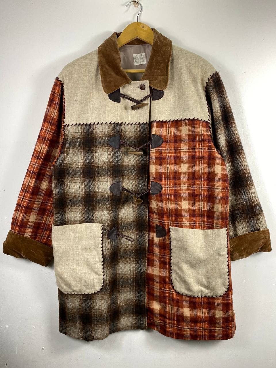 Japanese Brand japanese brand wool patchwork jacket nice design Size US L / EU 52-54 / 3 - 1 Thumbnail