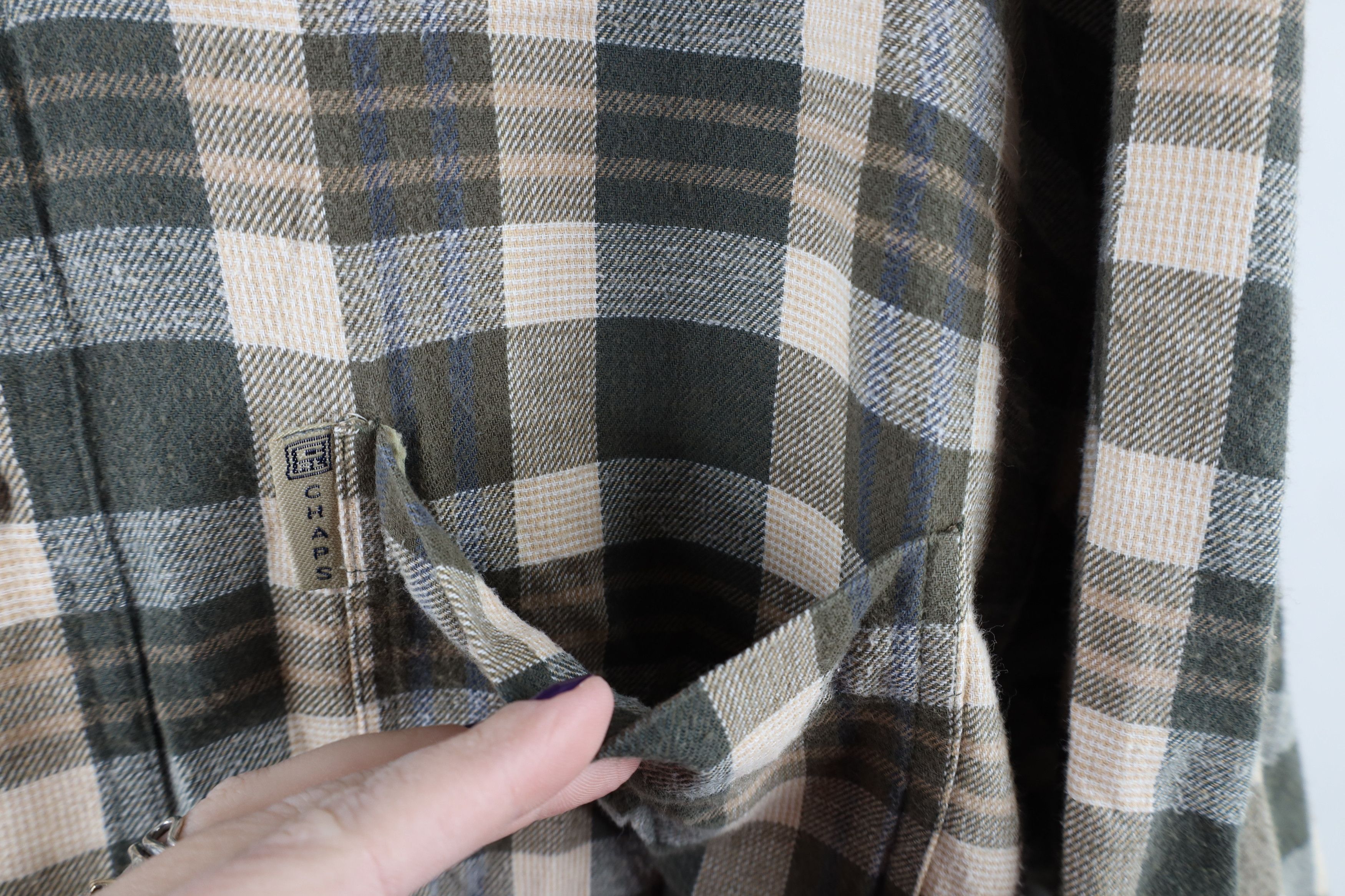 Polo Ralph Lauren Vintage 90s Chaps Ralph Lauren Out Flannel Button Shirt Size US L / EU 52-54 / 3 - 5 Thumbnail