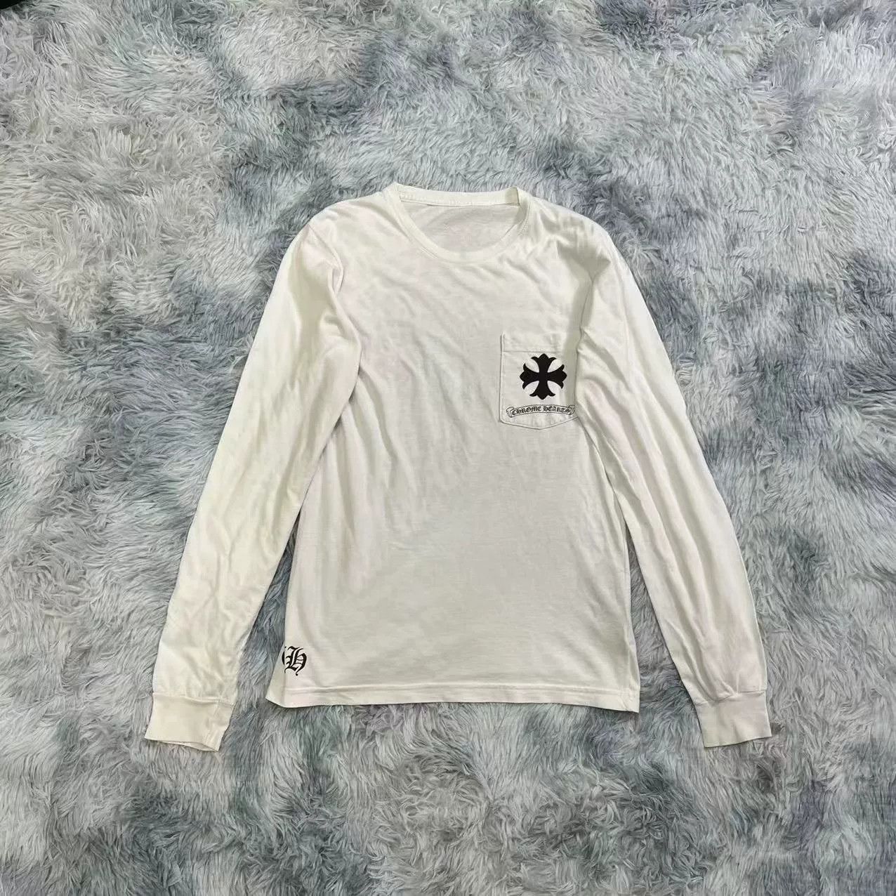 Chrome Hearts Chrome Hearts White Long Sleeve Top Size US S / EU 44-46 / 1 - 1 Thumbnail
