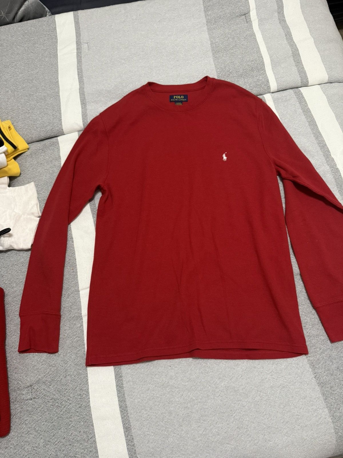 Polo Ralph Lauren Polo Ralph Lauren waffle knit longsleeve Size US L / EU 52-54 / 3 - 3 Thumbnail