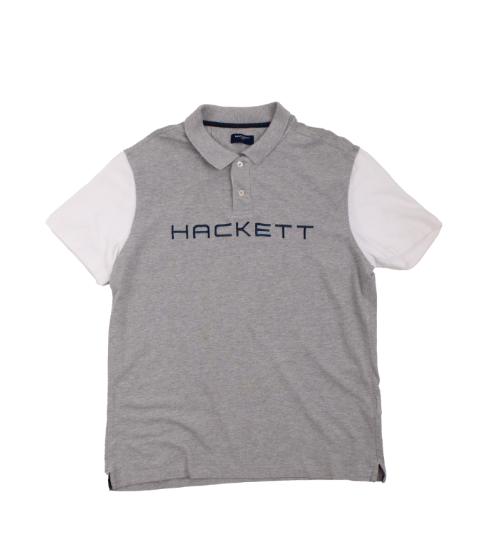 Hackett Hackett Golf Polo Shirt Grey Contrast Sleeves Size L Size US L / EU 52-54 / 3 - 1 Thumbnail