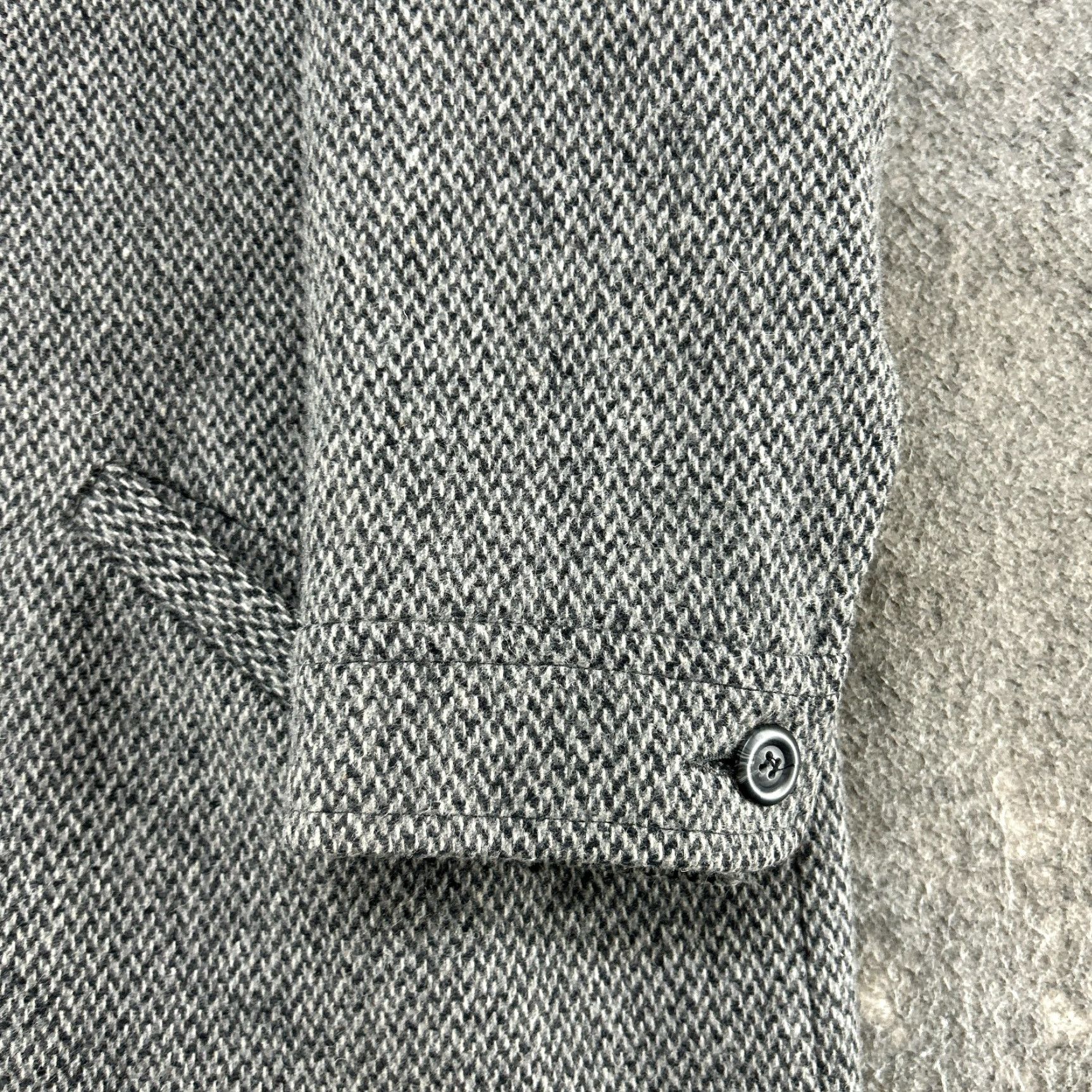 J. Jill VINTAGE J. Jill Trench Coat Womens 14 Grey Long Overcoat Lined Tweed Wool Woolen Jacket Coat 80s Womens Size XL / US 12-14 / IT 48-50 - 5 Thumbnail