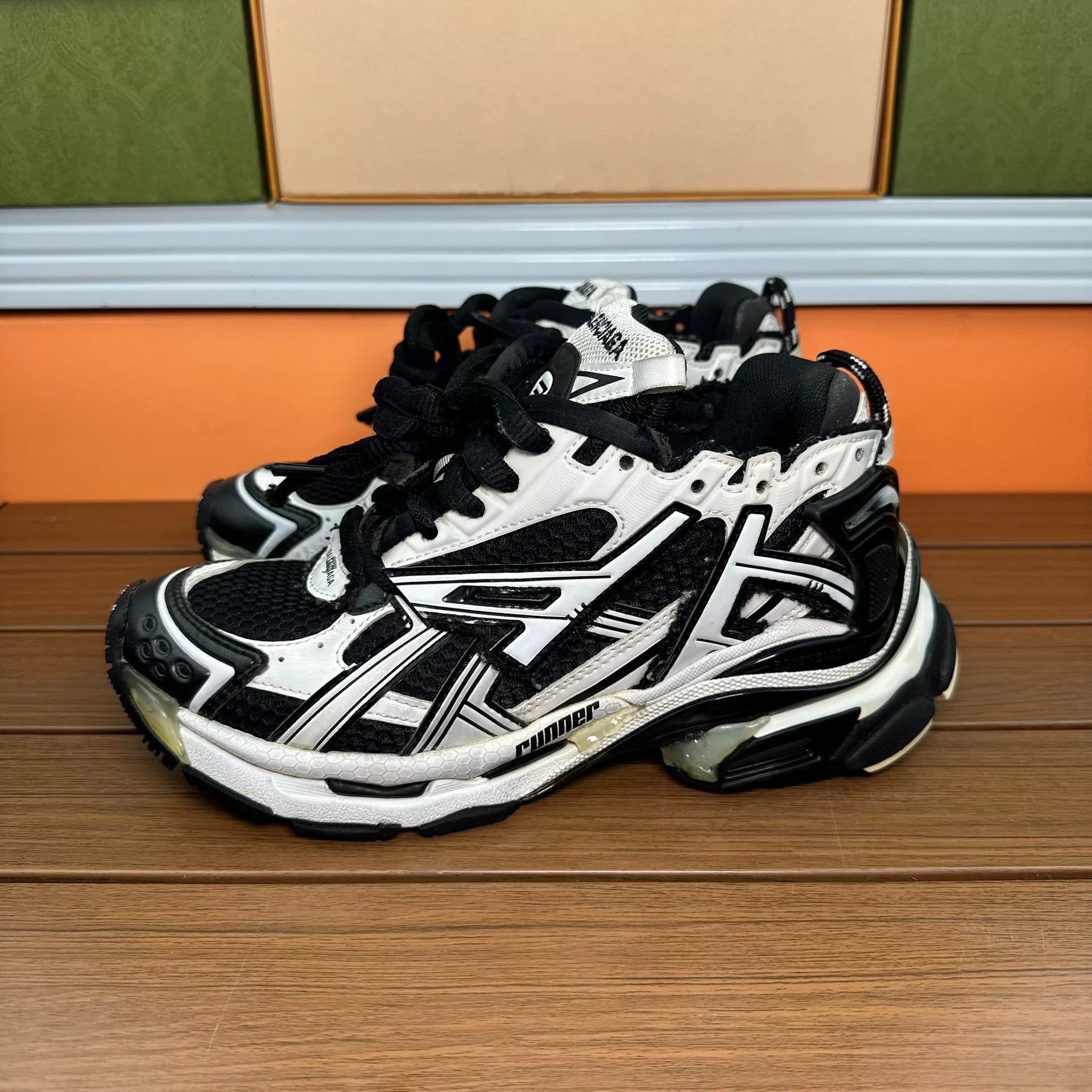 Balenciaga Balenciaga Distressed Black Lowtop Sneakers it_36 Women Size US 6 / IT 36 - 1 Thumbnail