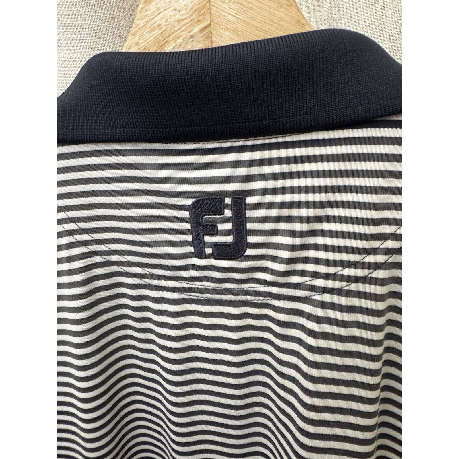 Footjoy FootJoy Golf Polo XL NavyStripped 1757 Golf Club Performance Size US XL / EU 56 / 4 - 6 Thumbnail