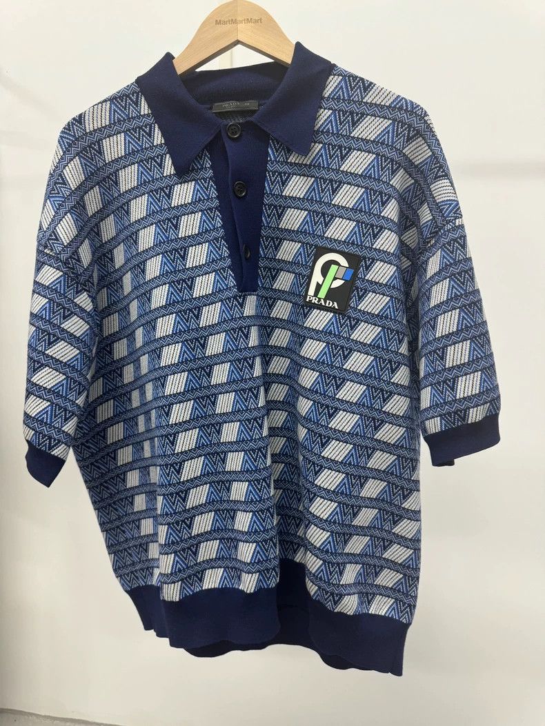 Prada Prada 18aw wool polo sweater 2501-Nextarrow Size US M / EU 48-50 / 2 - 1 Thumbnail
