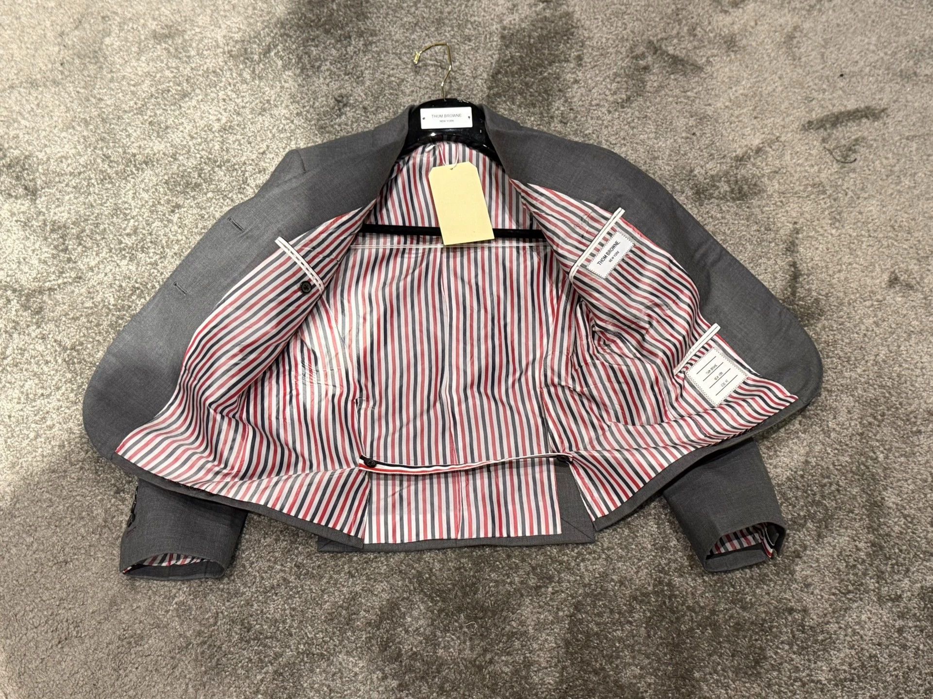 Thom Browne Thom Browne Women's Classic Mid Gray Wool Blazer Size40 Size S / US 4 / IT 40 - 6 Thumbnail