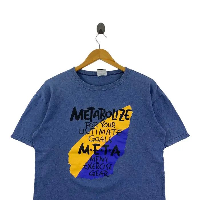 Vintage Vintage METABOLIZE META Exercise Gear Tee Shirt Top Fitness Size US M / EU 48-50 / 2 - 2 Thumbnail