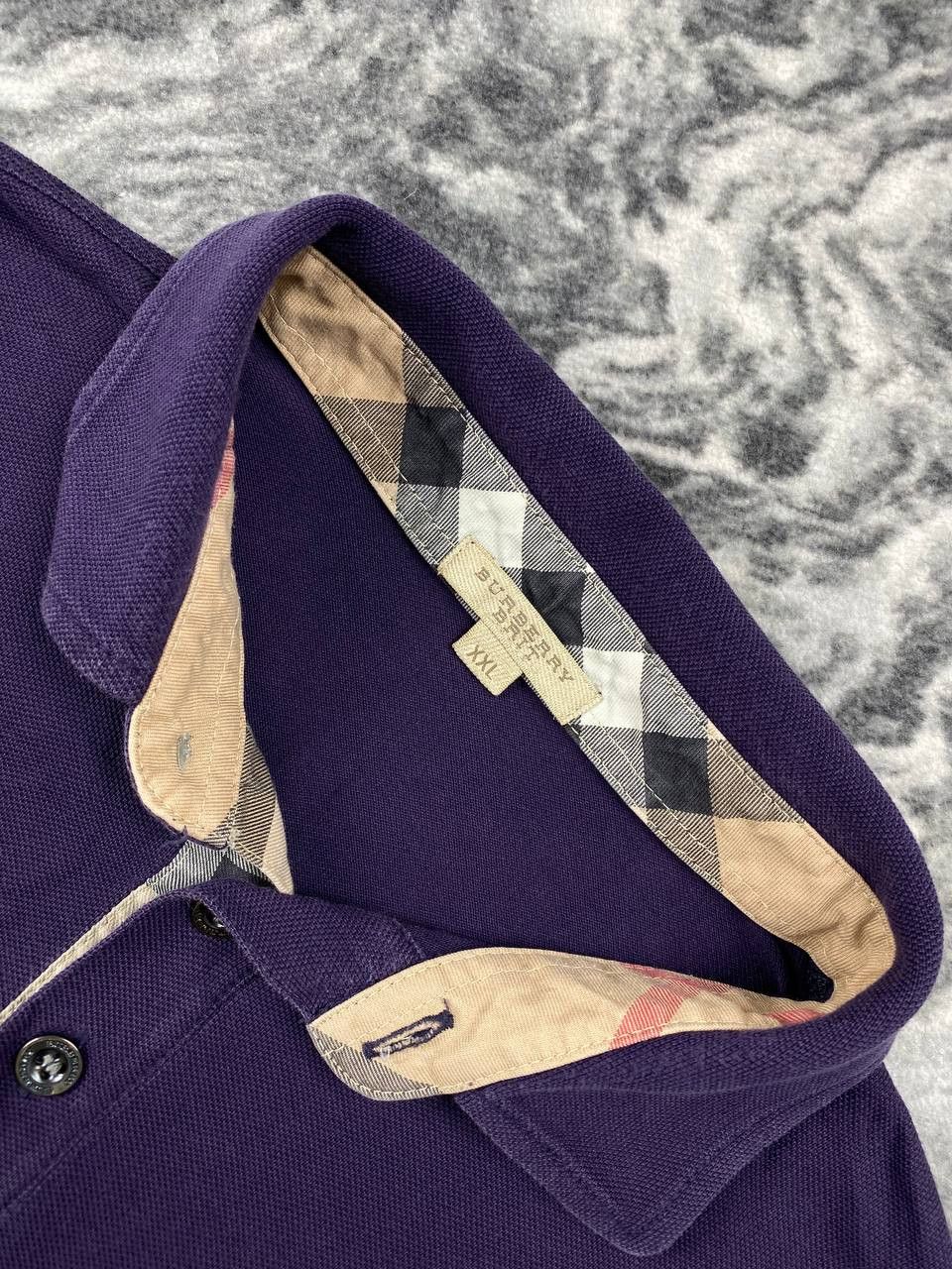 Burberry Vintage Burberry Brit Polo Nova Check Long Sleeve Men Size US XXL / EU 58 / 5 - 2 Thumbnail