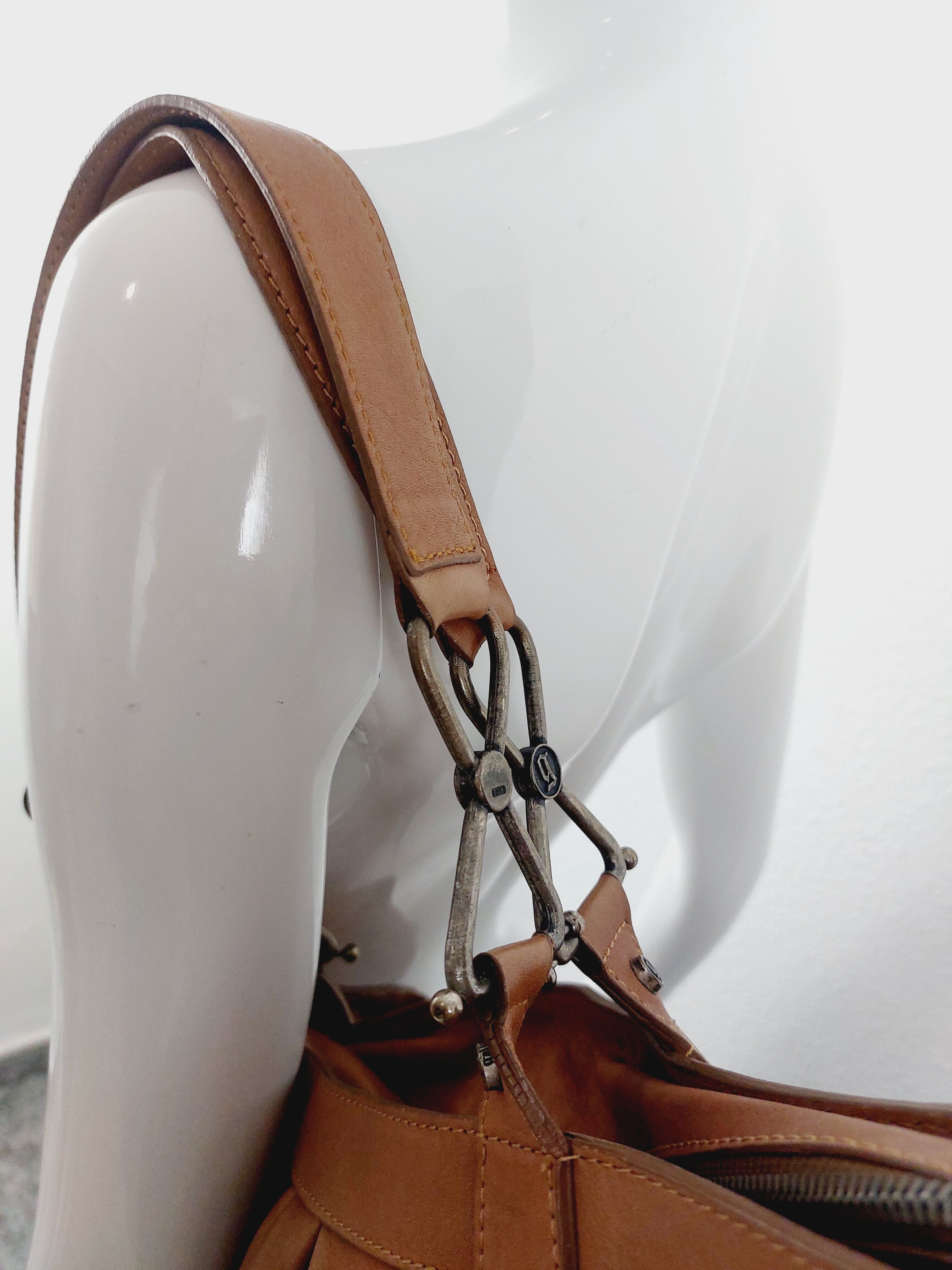 John Galliano John Galliano Newspaper Gazette Stamp Leather Shoulder Bag Size ONE SIZE - 7 Thumbnail