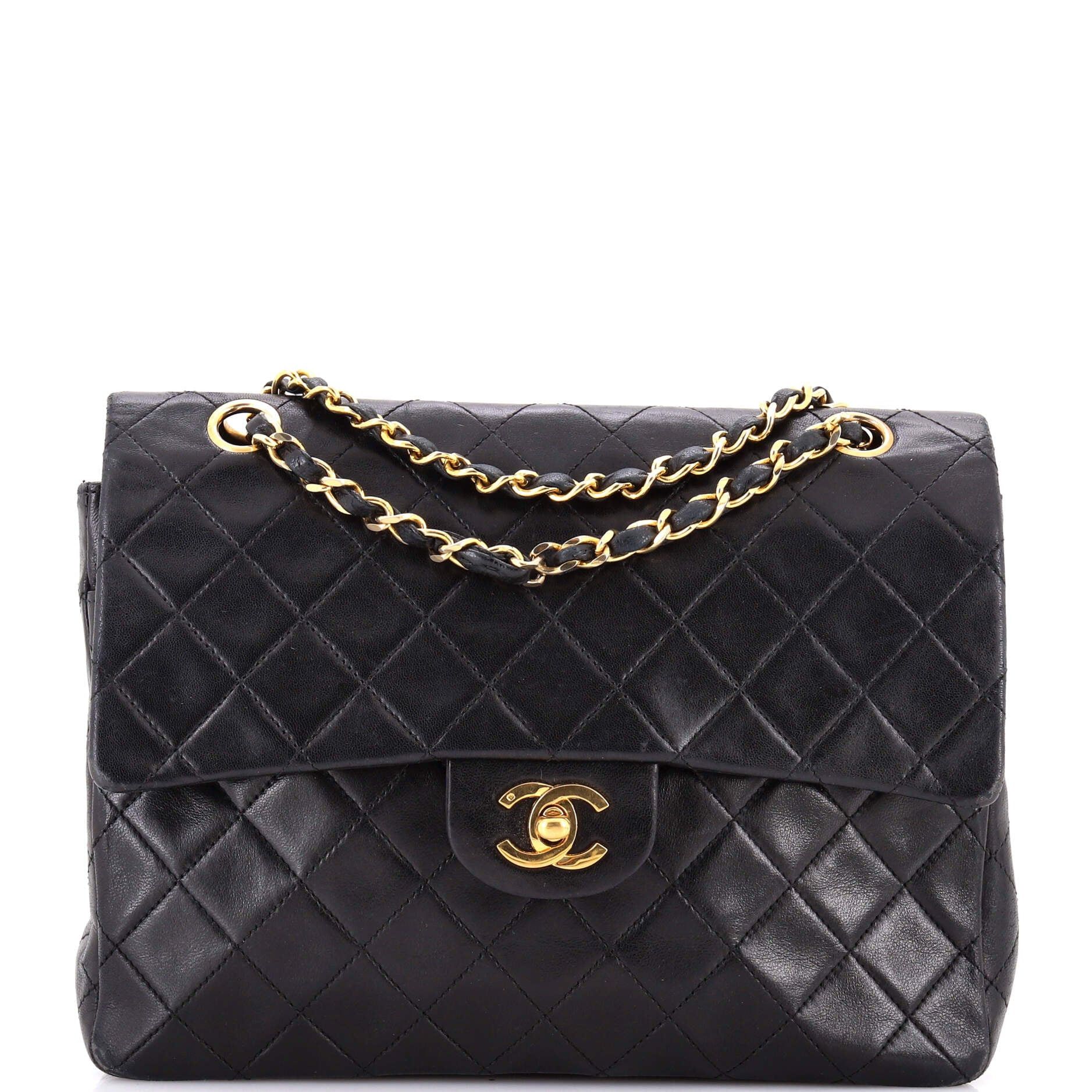 Chanel Vintage Square Classic Double Flap Bag Size ONE SIZE - 1 Thumbnail