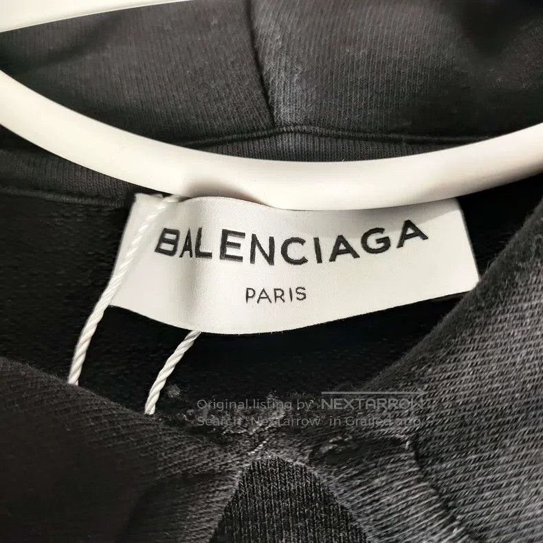 Balenciaga Balenciaga Black Sweatshirt Size S Size US S / EU 44-46 / 1 - 3 Thumbnail