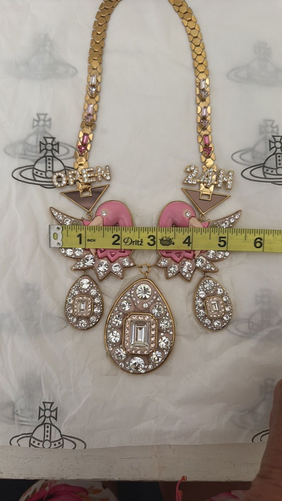 Vivienne Westwood Vivienne Westwood RARE NEW NECKLACE “OPEN 24H” SS16 Size ONE SIZE - 13 Thumbnail