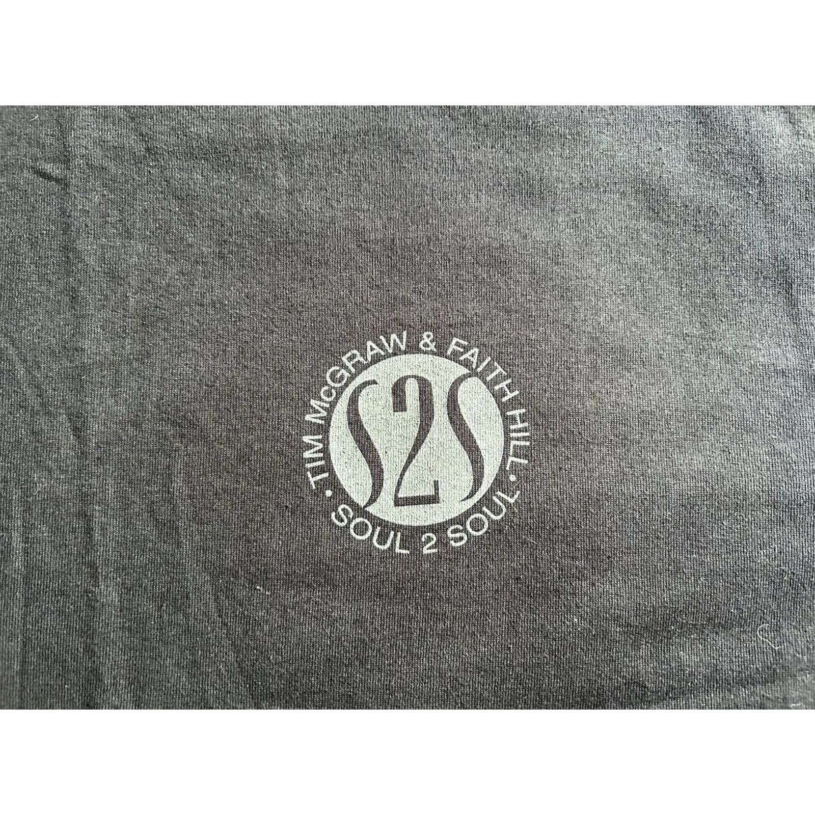 Jerzees NWOT Tim McGraw And Faith Hill Soul 2 Soul T Shirt Men’s XL Black Jerzees Short Sleeve Music Band Size US XL / EU 56 / 4 - 3 Thumbnail