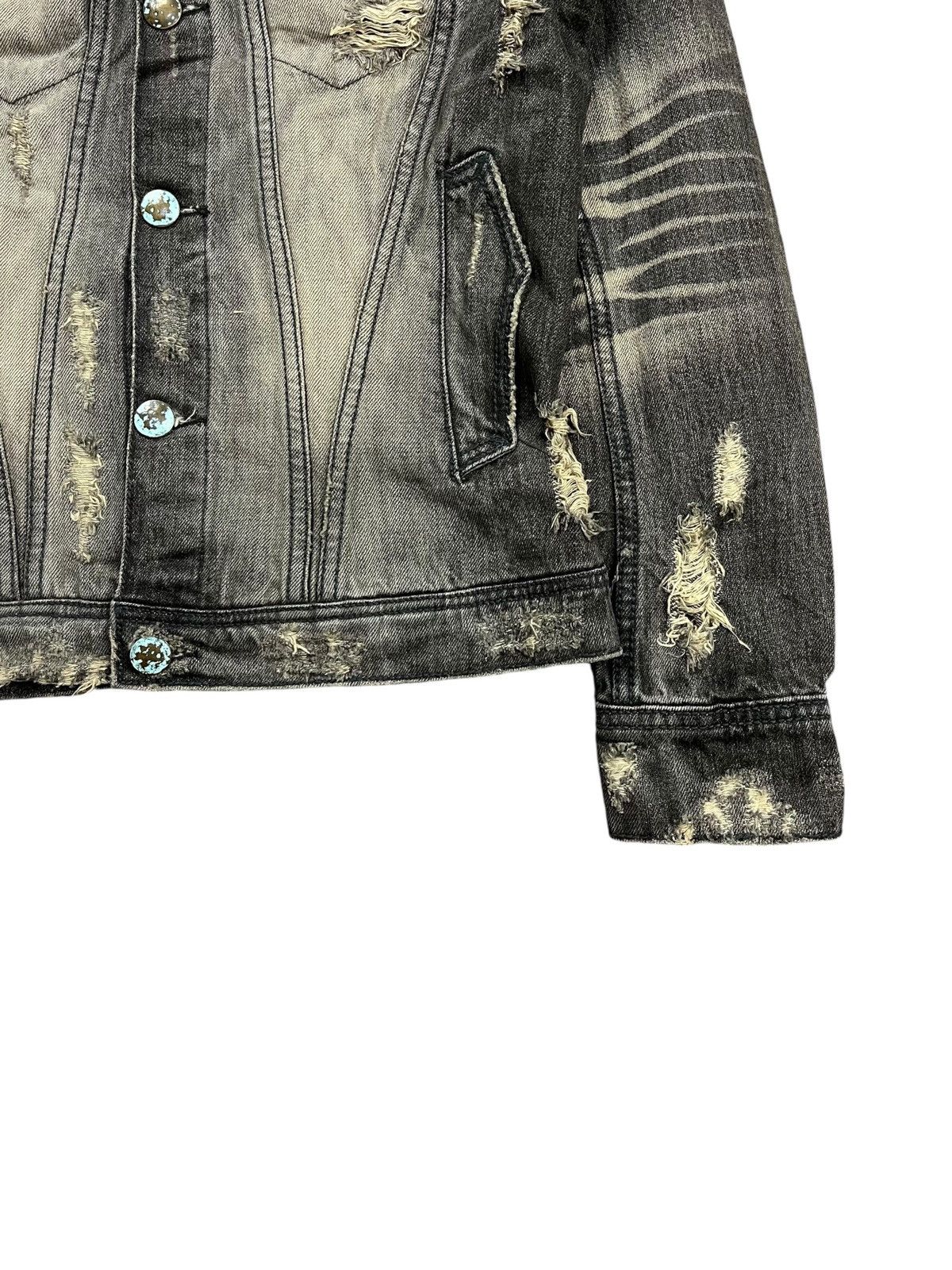 Japanese Brand 2000s GOA - Distressed Denim Jacket Size US M / EU 48-50 / 2 - 6 Thumbnail