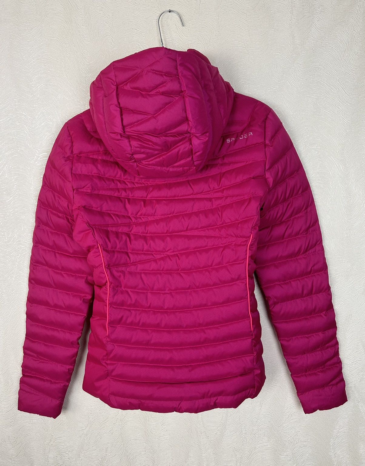 Spyder Spyder Pink Timeless Down Hooded Windproof Ski Jacket Size XS / US 0-2 / IT 36-38 - 17 Thumbnail