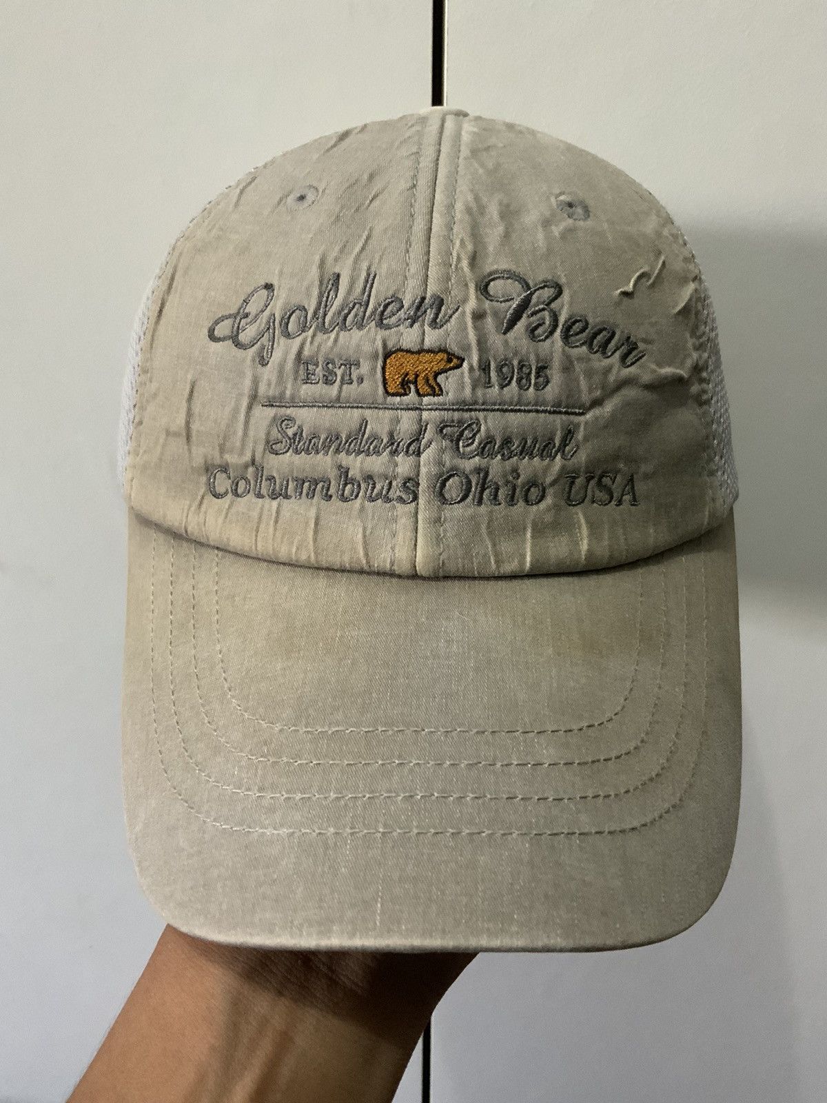 Designer × Golden Bear Golden Bear Columbus Ohio USA Trucker Hat Size ONE SIZE - 6 Thumbnail