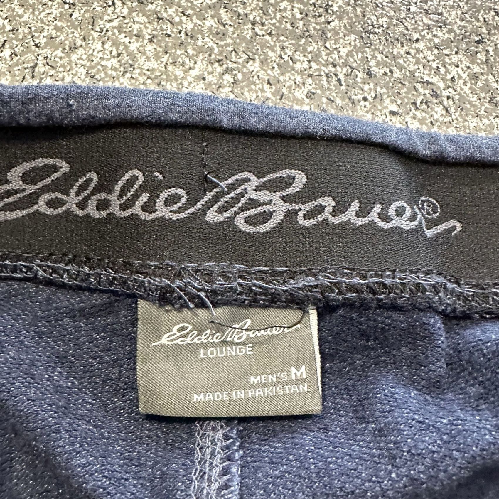 Eddie Bauer Eddie Bauer Lounge Shorts Mens M Navy Blue Drawstring Sweat Casual 9” Size US 31 - 3 Thumbnail