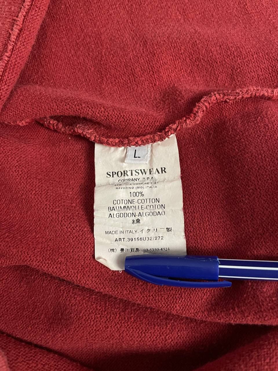 Stone Island Stone Island Sweatshirt Crewneck Sweater Red Vintage Size US L / EU 52-54 / 3 - 21 Thumbnail