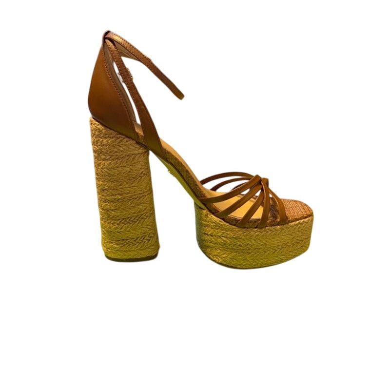 Sam Edelman Sam Edelman “Kade” Leather and Jute Heeled Sandals in Brown Size US 9 / IT 39 - 7 Thumbnail