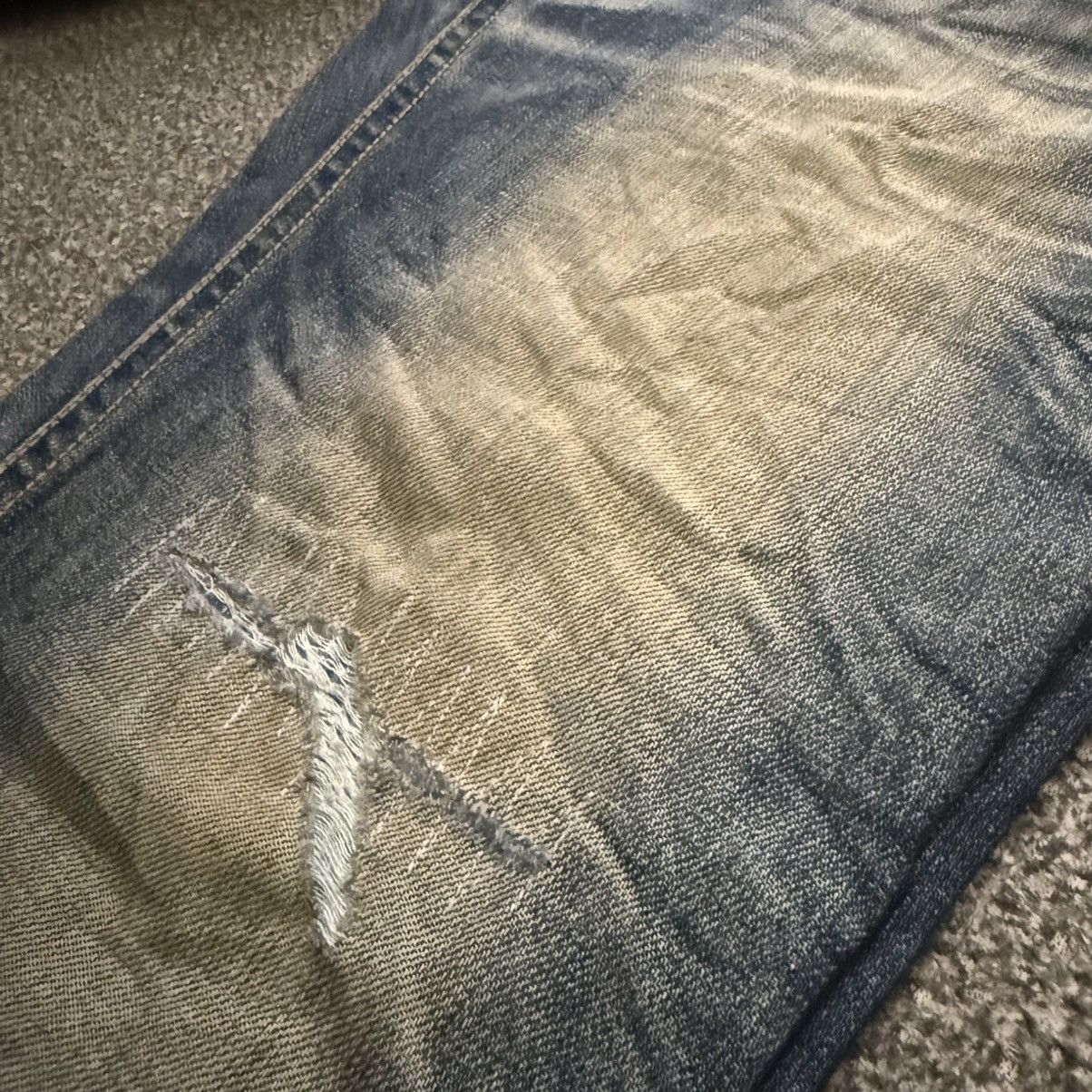 If Six Was Nine Y2k Attemp ConyCuny Boy Distressed Whisker Denim Size US 32 / EU 48 - 16 Thumbnail