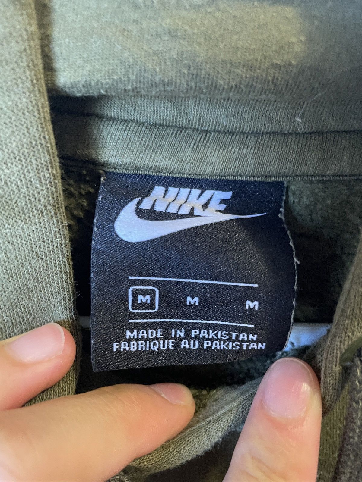 Nike Nike Olive Green Hoodie Pullover Sweatshirt Logo Spellout Size US M / EU 48-50 / 2 - 4 Thumbnail